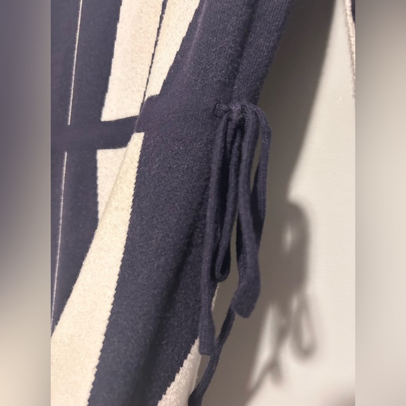 Striped Colorblocked Wool Knit Dress - Picture 8 of 8